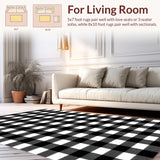 Cozy Traditional Checkerboard Motif(Black)