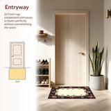 Gothic Inspired Floral Elegance(Beige)