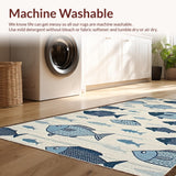 Playful Blue and Brown Design(Beige)