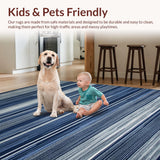 Chic Striped Coastal Elegance(Blue)