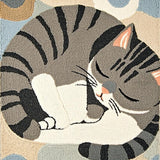 Ultra Soft Area Rug, Non Slip, Stain Resistant, Washable Area Rugs for Living Room, Bedroom, Eclectic Cozy Animal Motif(Gray)