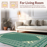 Elegant Geometric Green Tones(Green)