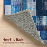 Eclectic Patchwork Geometric Fusion(Blue)