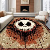 Ultra Soft Area Rug, Non Slip, Stain Resistant, Washable Area Rugs for Living Room, Bedroom, Charming Cartoonish Horror Aesthetic(Brown)