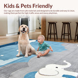 Cute Cloud and Elephant Design(Blue)