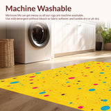 Joyful Abstract Color Splash Motif(Yellow)