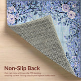 Ultra Soft Area Rug, Non Slip, Stain Resistant, Washable Area Rugs for Living Room, Bedroom, Dreamy Colorful Modern Motif(Blue)