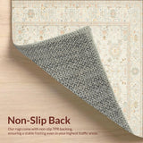 Ultra Soft Area Rug, Non Slip, Stain Resistant, Washable Area Rugs for Living Room, Bedroom, Neutral Bathroom(Beige)