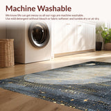 Ultra Soft Area Rug, Non Slip, Stain Resistant, Washable Area Rugs for Living Room, Bedroom, Moonlit Witchy Rug Unique Area Carpet(Gray)