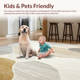 Modern Abstract Geometric Hallway Floor(Beige)