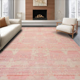 Ultra Soft Area Rug, Non Slip, Stain Resistant, Washable Area Rugs for Living Room, Bedroom, Charming Pink Bow Accent Rug with Sweet Design(Pink)