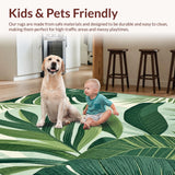 Contemporary Leaf Print Elegance(Green)