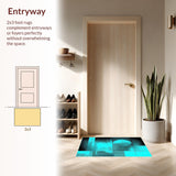 Elegant Teal and Black Design(Blue)