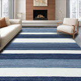 Contemporary Abstract White Elements(Blue)