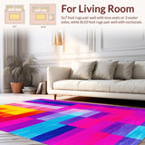 Ultra Soft Area Rug, Non Slip, Stain Resistant, Washable Area Rugs for Living Room, Bedroom, Shaggy Pastel Bedroom Rug for Baby Girls(Yellow)