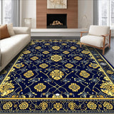 Ultra Soft Area Rug, Non Slip, Stain Resistant, Washable Area Rugs for Living Room, Bedroom, Waterproof Carpet Navy(Blue)
