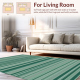 Rustic Earthy Striped Weave Concept(Green)