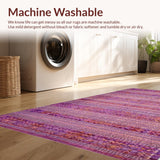 Ultra Soft Area Rug, Non Slip, Stain Resistant, Washable Area Rugs for Living Room, Bedroom, Aesthetic Bow Shaped Carpet Coquette Room Decor Uno Reverse Rug(Purple)