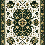 Ultra Soft Area Rug, Non Slip, Stain Resistant, Washable Area Rugs for Living Room, Bedroom, Artisanal Geometric Area(Black)