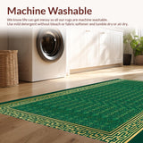 Emerald Green Geometric Elegance(Green)