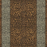 Ultra Soft Area Rug, Non Slip, Stain Resistant, Washable Area Rugs for Living Room, Bedroom, Elegant Warm Toned Animal Design(Brown)