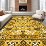 Ultra Soft Area Rug, Non Slip, Stain Resistant, Washable Area Rugs for Living Room, Bedroom, Warm Earthy Tone Addition(Yellow)