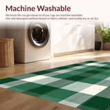 Fresh Green White Plaid Elegance(Green)