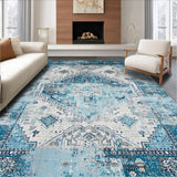 Chic Monochrome Tiled Design(Blue)