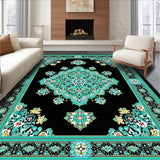 Artful Black and Teal Design Fusion(Black)