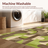 Elegant Curvilinear Motif(Green)