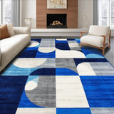 Sophisticated Gray and Blue Mosaic(Blue)
