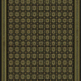 Striking Black Trellis Motif(Black)