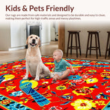 Artistic Rustic Floral Textures(Red)