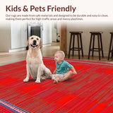 Eclectic Brightly Colored Body Motif(Red)