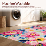 Bright Eclectic Floral Artwork(Pink)