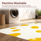 Ultra Soft Area Rug, Non Slip, Stain Resistant, Washable Area Rugs for Living Room, Bedroom, Delightful Fun Design Accent(Yellow)