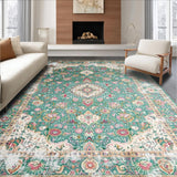 Rustic Distressed Nature Inspired Motif(Green)
