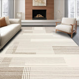 Ultra Soft Area Rug, Non Slip, Stain Resistant, Washable Area Rugs for Living Room, Bedroom, Textured Weave Area Creamy Beige Tones with Subtle Texture(Beige)