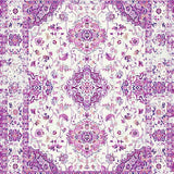 Ultra Soft Area Rug, Non Slip, Stain Resistant, Washable Area Rugs for Living Room, Bedroom, Sophisticated Floral Lattice Texture(White)