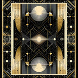 Ultra Soft Area Rug, Non Slip, Stain Resistant, Washable Area Rugs for Living Room, Bedroom, Chic Abstract Geometric Aesthetic(Gold)