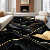 Opulent Modernist Geometric Arrangement(Black)