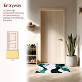 Emerald Swirl Abstract Elegance(White)