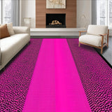 Ultra Soft Area Rug, Non Slip, Stain Resistant, Washable Area Rugs for Living Room, Bedroom, Colorful Cheetah Print Elegance(Pink)