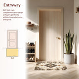 Chic Transitional Floral Border Style(Beige)