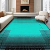 Chic Geometric Teal and Black Blend(Blue)