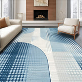 Ultra Soft Area Rug, Non Slip, Stain Resistant, Washable Area Rugs for Living Room, Bedroom, Minimalist Soft Blue Tones(Blue)