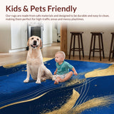 Chic Modern Color Block Motif(Blue)