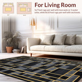 Contemporary Abstract Geometric Aesthetic(Black)