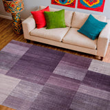Ultra Soft Area Rug, Non Slip, Stain Resistant, Washable Area Rugs for Living Room, Bedroom, Elegant Mauve Area Rug(Purple)