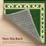 Elegant Green Floral Design(Green)